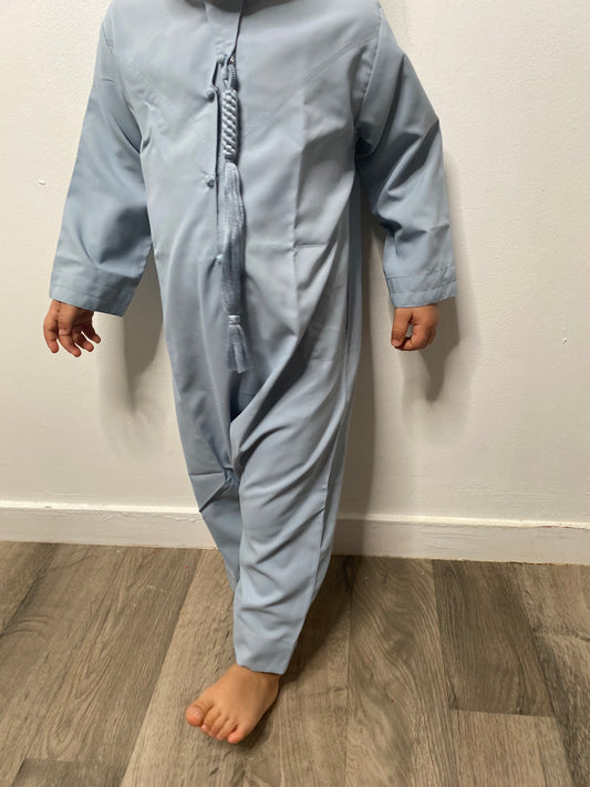 Baby Qamis bleu grisé