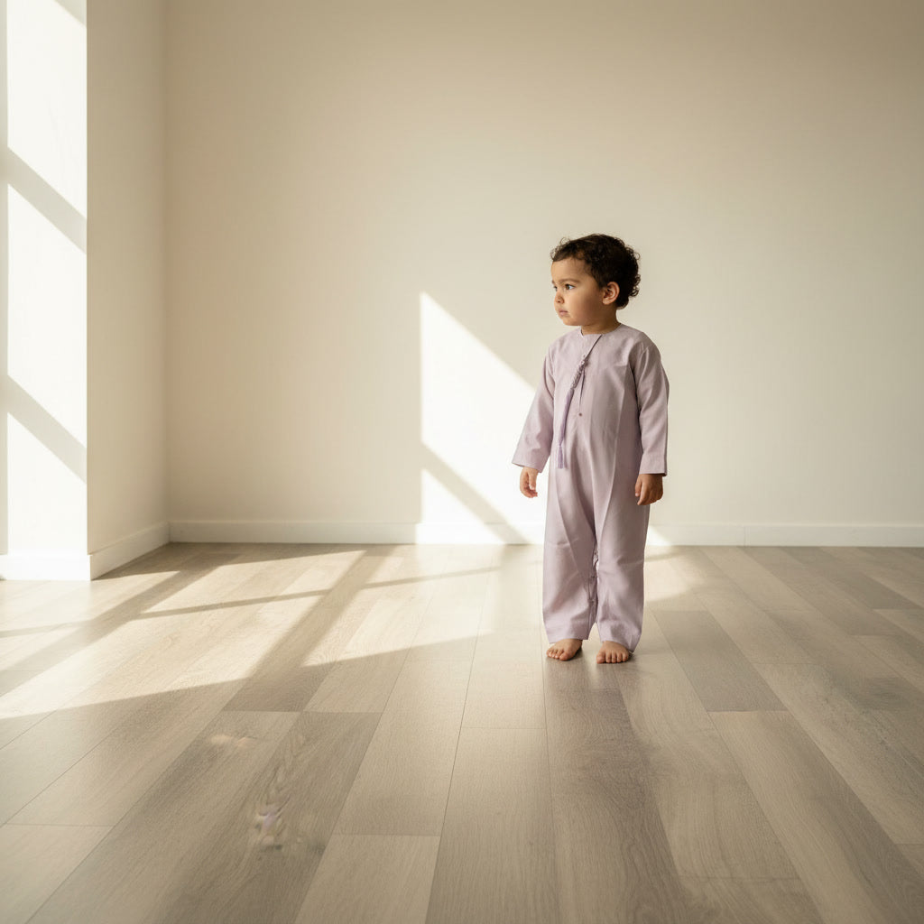 Baby Qamis Lilas clair