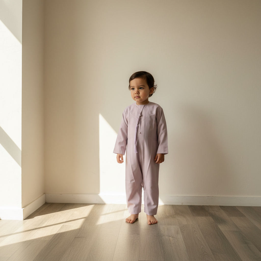 Baby Qamis Lilas clair