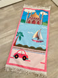 Tapis de prière personnalisé petite voiture, rose