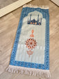 Tapis de prière petite mosquée, bleu